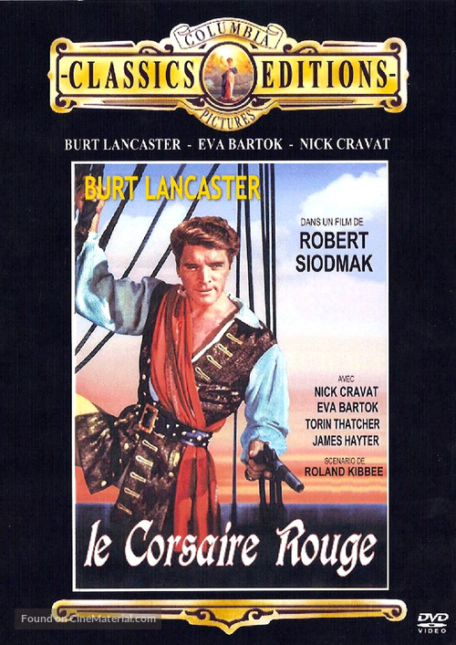 The Crimson Pirate - French Movie Cover