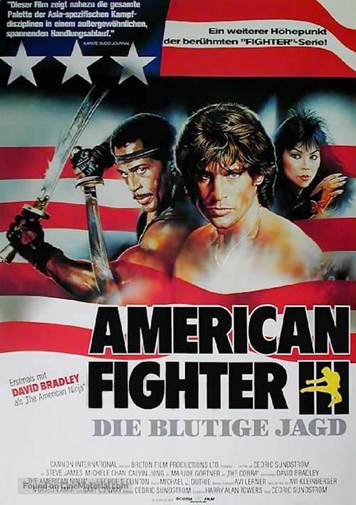 American Ninja 3: Blood Hunt - German Movie Poster