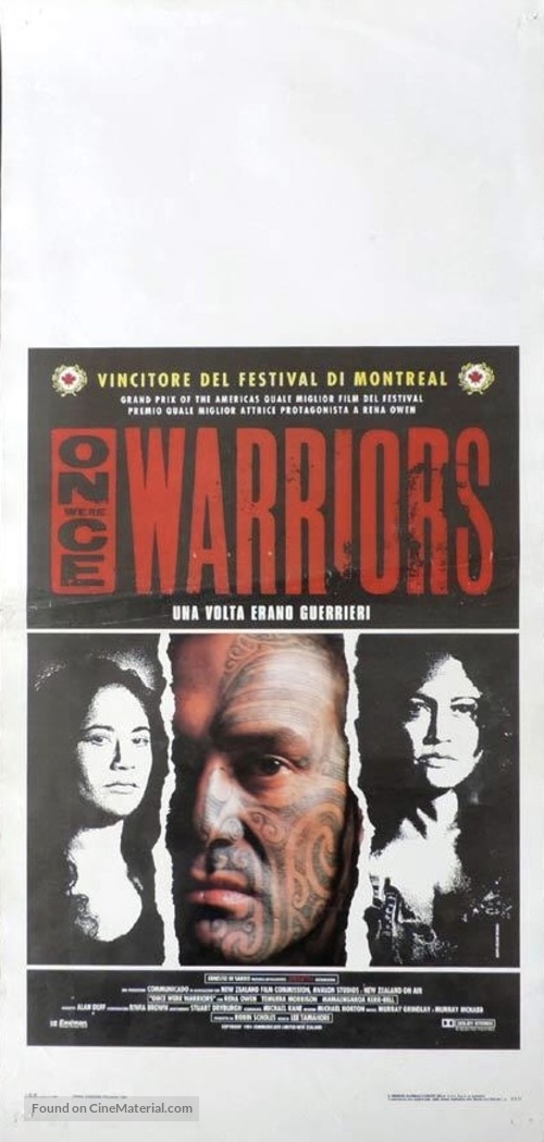 Once Were Warriors - Italian Movie Poster