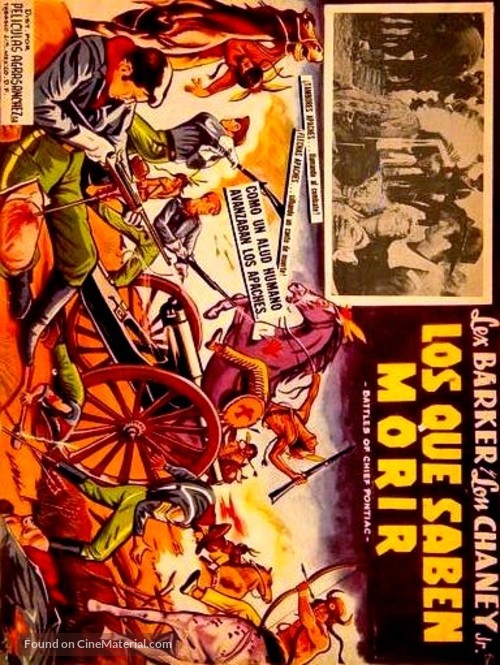 Battles of Chief Pontiac - Mexican Movie Poster