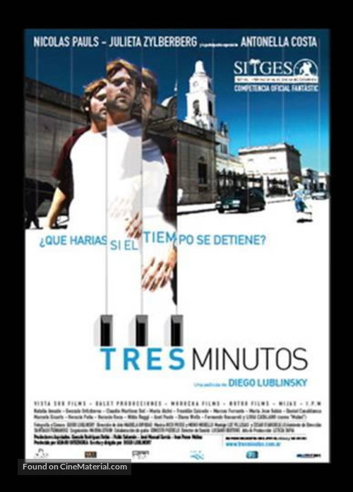 Tres minutos - Argentinian Movie Poster
