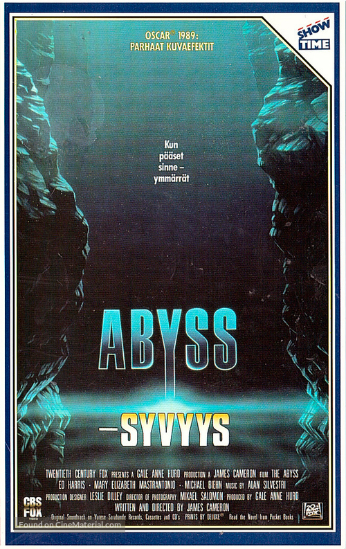The Abyss - Finnish Movie Cover