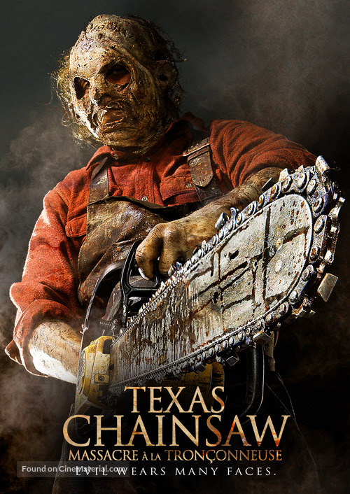 Texas Chainsaw Massacre 3D - Canadian DVD movie cover