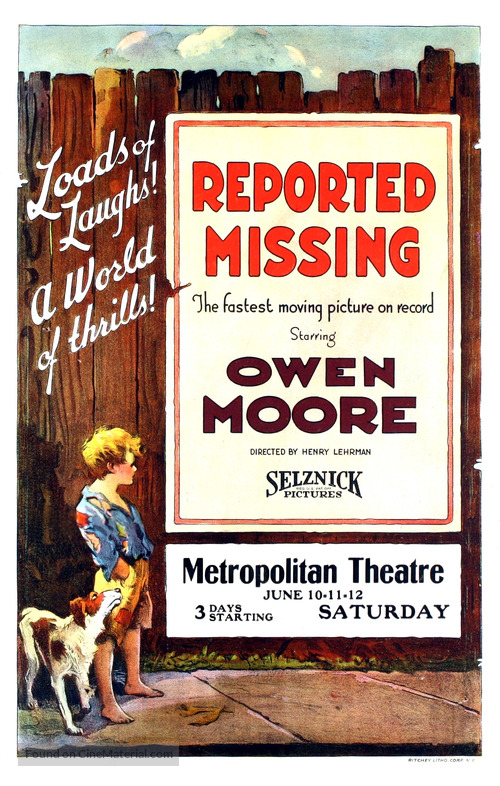 Reported Missing - Movie Poster