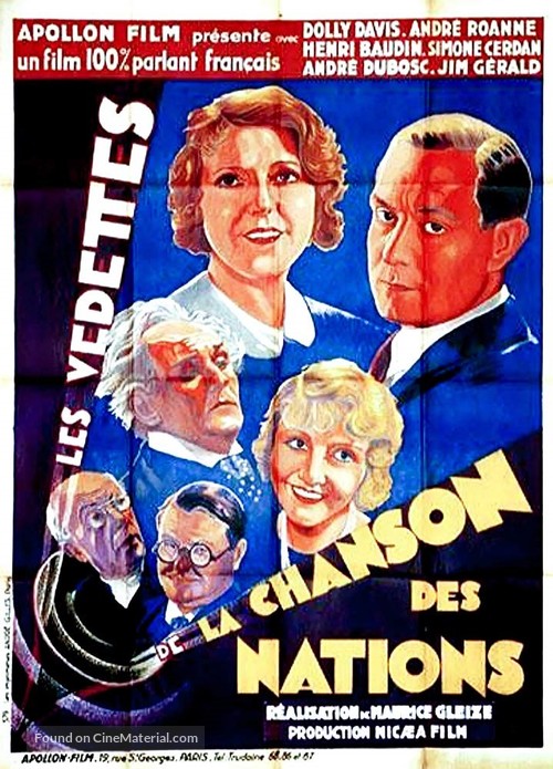 La chanson des nations - French Movie Poster