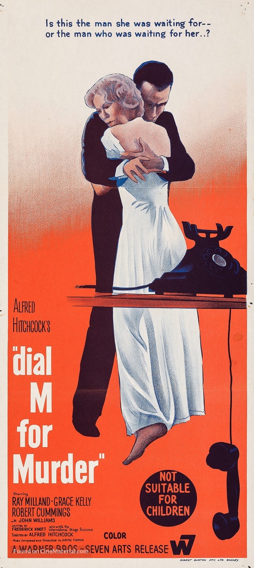 Dial M for Murder - Australian Re-release movie poster