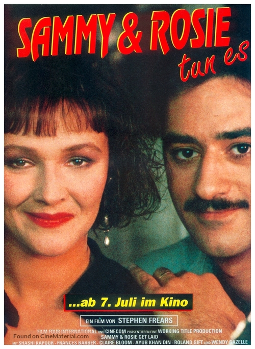 Sammy and Rosie Get Laid - German Movie Poster