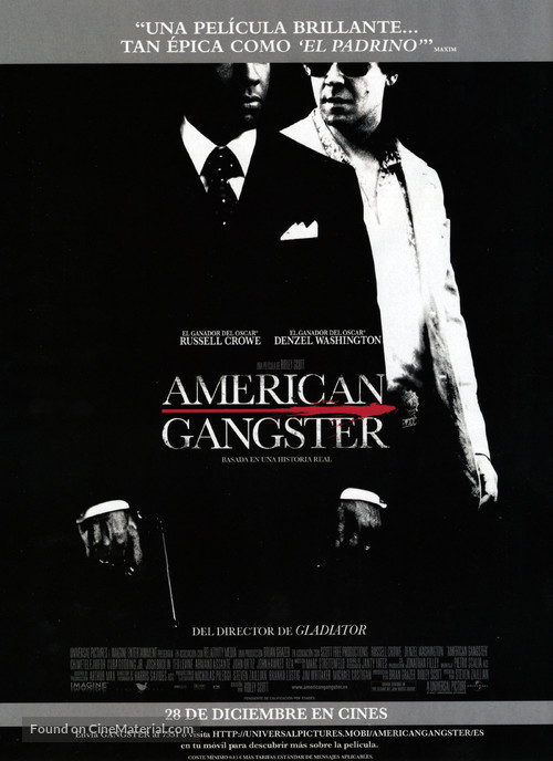 American Gangster - Spanish Movie Poster