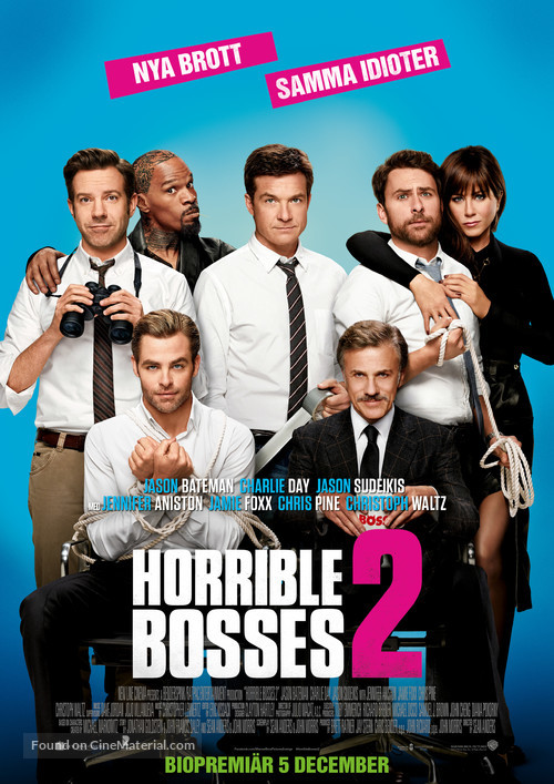 Horrible Bosses 2 - Swedish Movie Poster