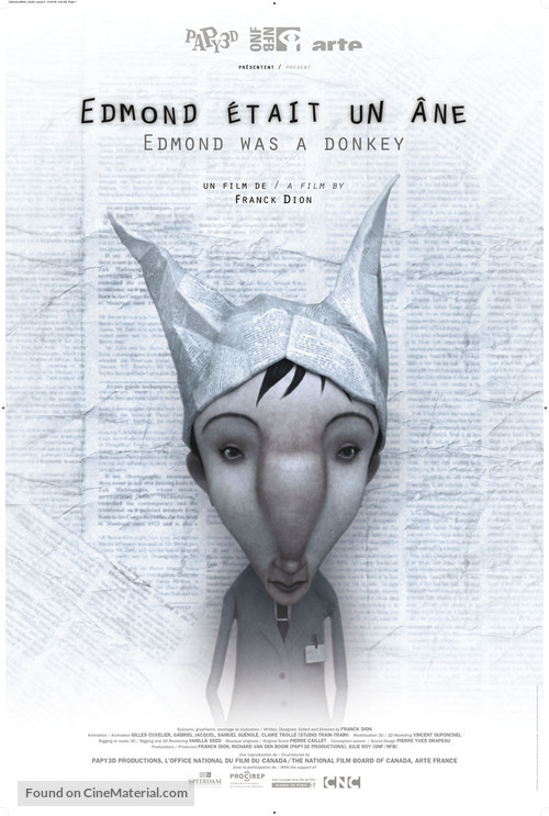 Edmond &eacute;tait un &acirc;ne - Canadian Movie Poster