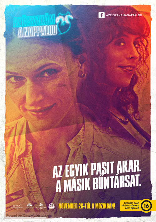 Az &eacute;jszak&aacute;m a nappalod - Hungarian Movie Poster