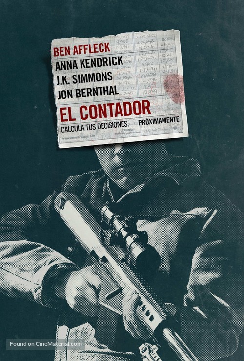 The Accountant - Argentinian Movie Poster