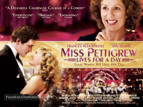 Miss Pettigrew Lives for a Day - British Movie Poster