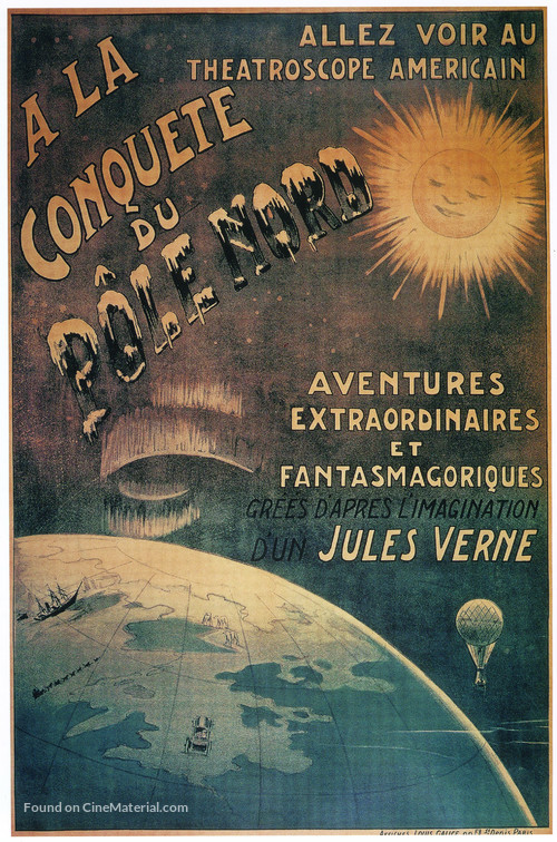 A La conqu&ecirc;te du p&ocirc;le - French Movie Poster