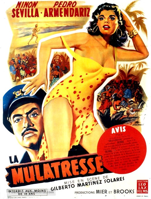 Mulata - French Movie Poster