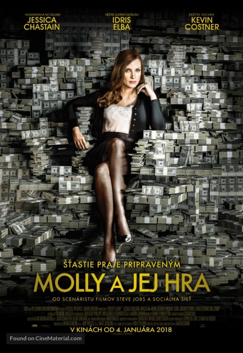 Molly&#039;s Game - Slovak Movie Poster