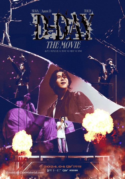 SUGA | Agust D TOUR &#039;D-DAY&#039; THE MOVIE - South Korean Movie Poster