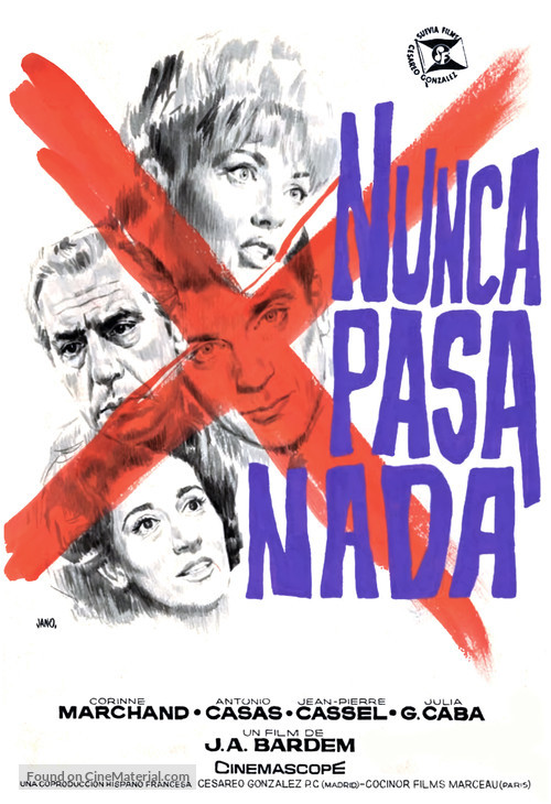 Nunca pasa nada - Spanish Movie Poster