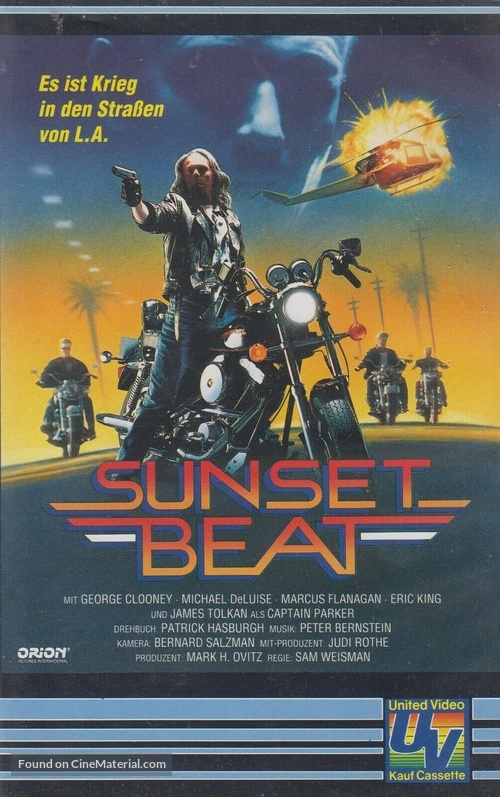 &quot;Sunset Beat&quot; - German VHS movie cover