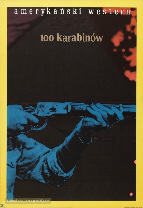 100 Rifles - Polish Movie Poster
