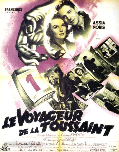 Le voyageur de la Toussaint - French Movie Poster