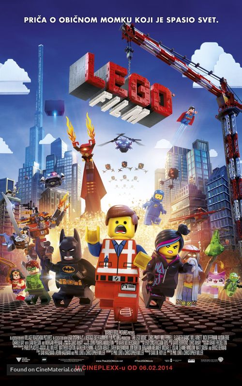 The Lego Movie - Serbian Movie Poster