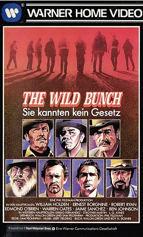 The Wild Bunch - German VHS movie cover