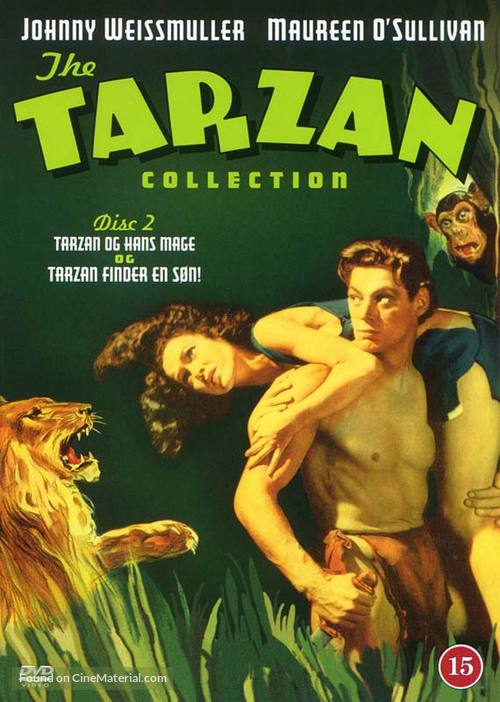 Tarzan and His Mate - Danish Movie Poster