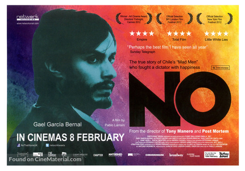 No - British Movie Poster