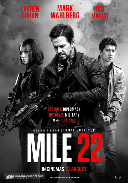 Mile 22 - Malaysian Movie Poster