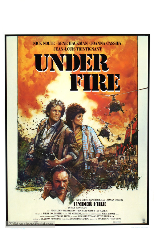 Under Fire - Belgian Movie Poster