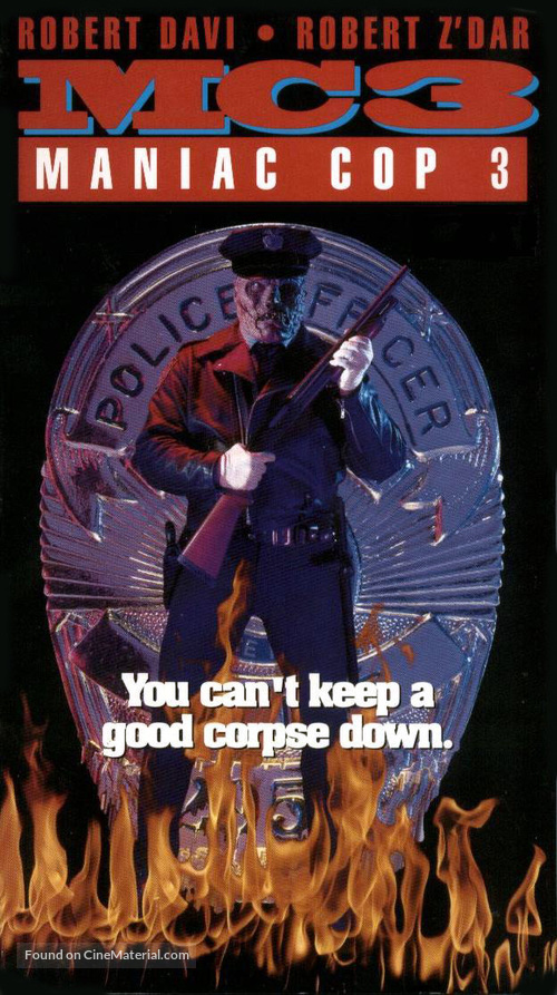 Maniac Cop 3: Badge of Silence - VHS movie cover