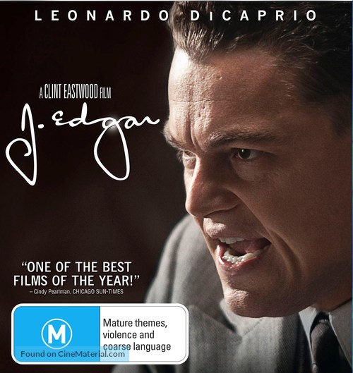 J. Edgar - Australian Blu-Ray movie cover