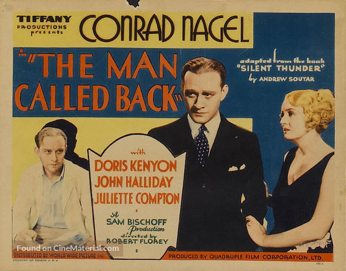The Man Called Back - Movie Poster