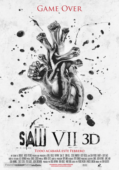 Saw 3D - Spanish Movie Poster