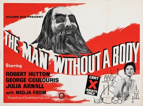 The Man Without a Body - British Movie Poster