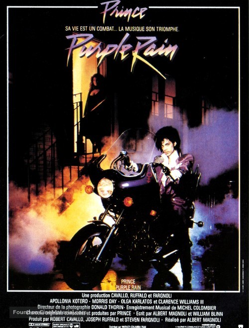 Purple Rain - French Movie Poster