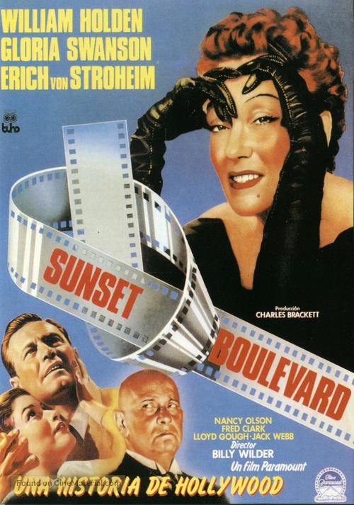 Sunset Blvd. - Spanish Movie Poster