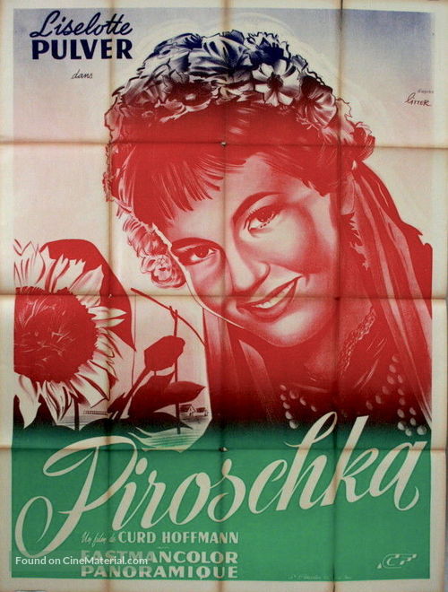 Ich denke oft an Piroschka - French Movie Poster