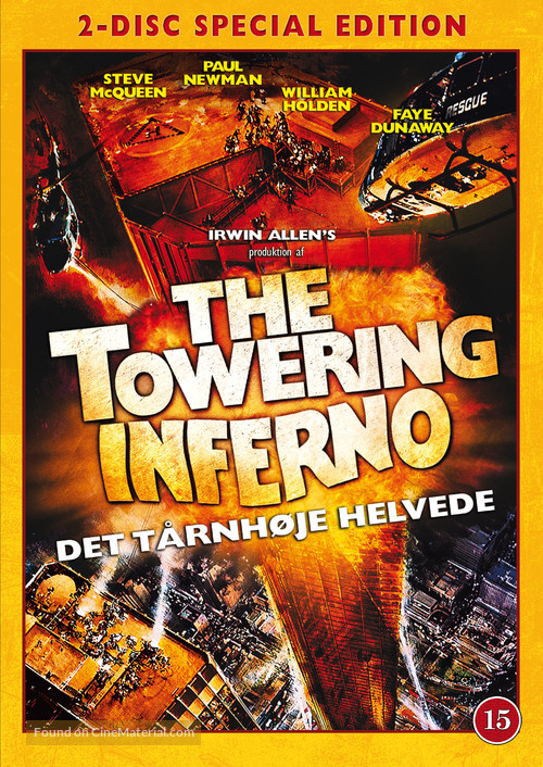 The Towering Inferno - Danish Movie Cover