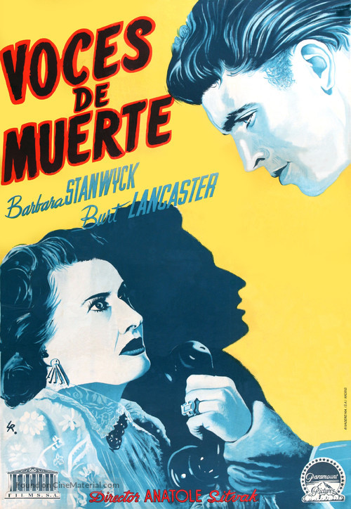 Sorry, Wrong Number - Spanish Movie Poster