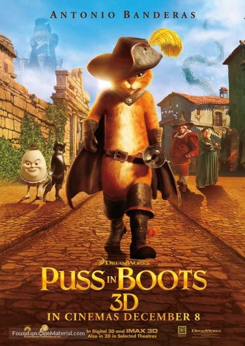 Puss in Boots - New Zealand Movie Poster