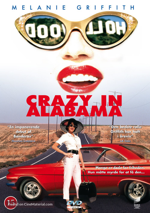 Crazy in Alabama - Danish DVD movie cover