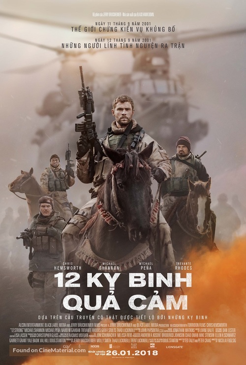 12 Strong - Vietnamese Movie Poster