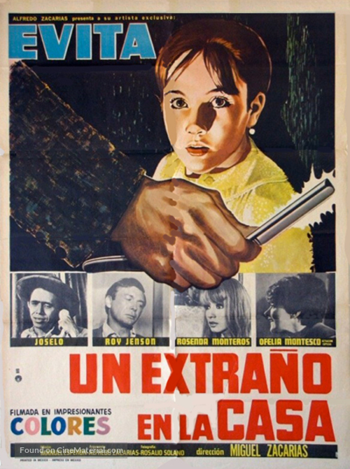 Un extra&ntilde;o en la casa - Mexican Movie Poster