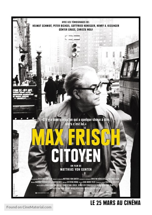 Max Frisch, citoyen - Swiss Movie Poster