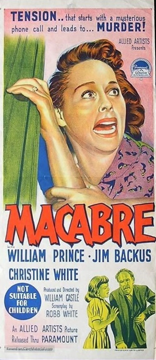 Macabre - Australian Movie Poster