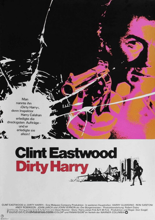Dirty Harry - German Movie Poster