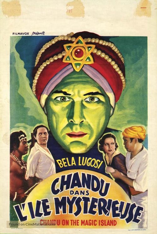 Chandu the Magician - Belgian Movie Poster