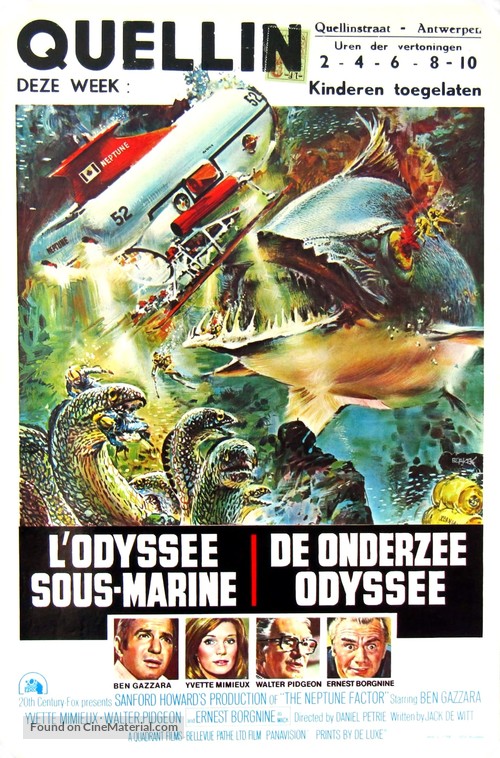 The Neptune Factor - Belgian Movie Poster